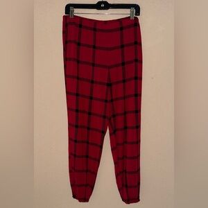 Soma Cool Nights Red and Black Plaid Pajama Pants- Size Large